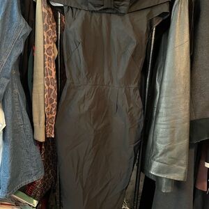 Unique Vintage Black Midi Dress